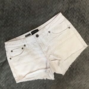 Rampage Low Rise White Jean Shorts for Women 9